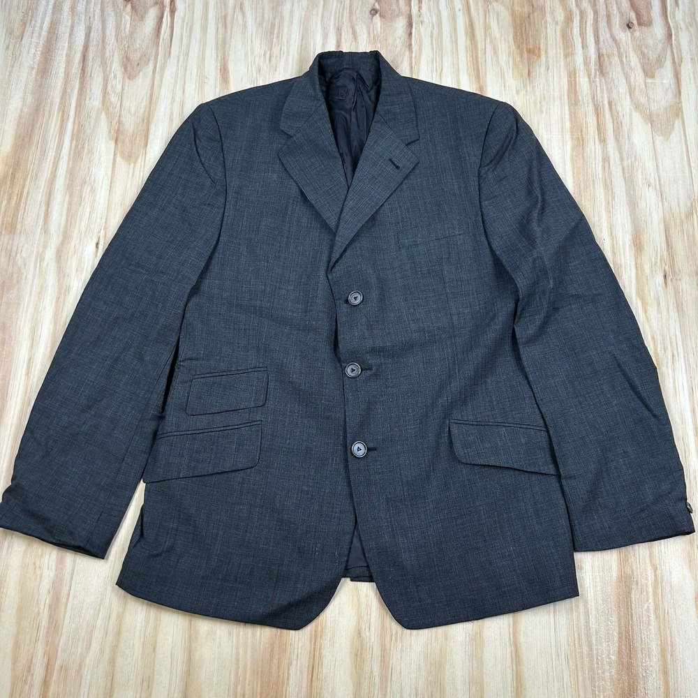 Vintage Gianni Versace Men's Couture‎ Grey Three Button Blazer 54